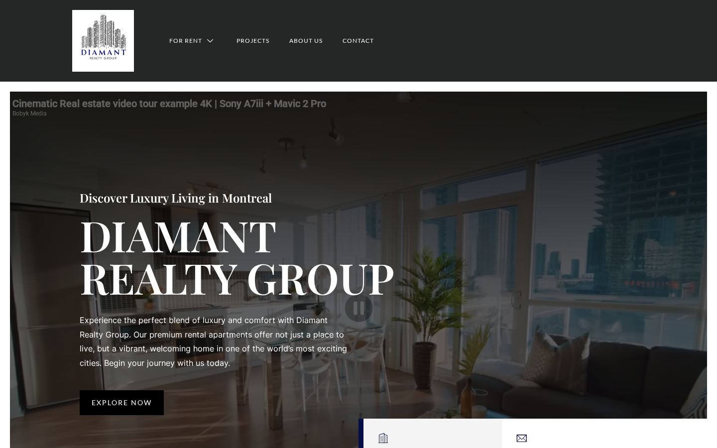 Diamant Realty Group — aperçu du site